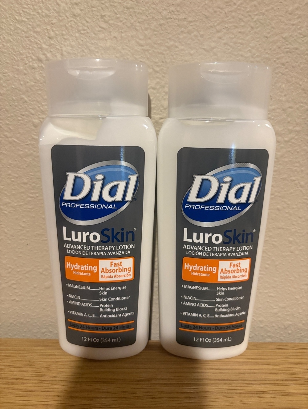 Dial Professional LuroSkin Advanced Therapy Lotion 12 oz Hydrating 2 Pack New